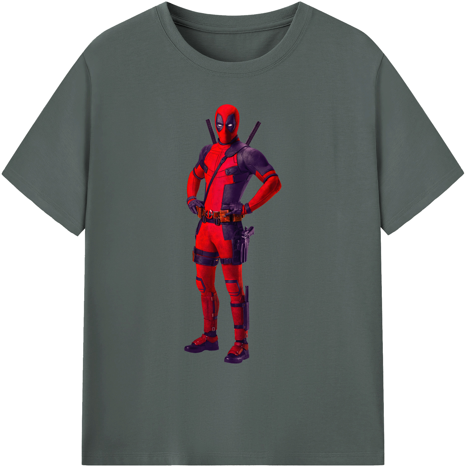 （画像用） Deadpool デッドプール 綿100％ メンズ半袖Tシャツ｜肌触りやわらか＆通気性